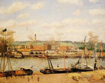  Rouen Works - view of the cotton mill at oissel near rouen 1898 Camille Pissarro